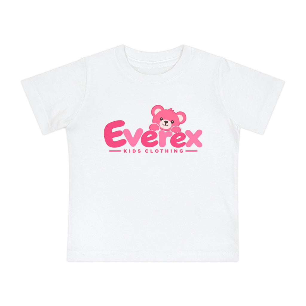 Baby T-Shirt - Everex Pink Bear Logo Kids Tee