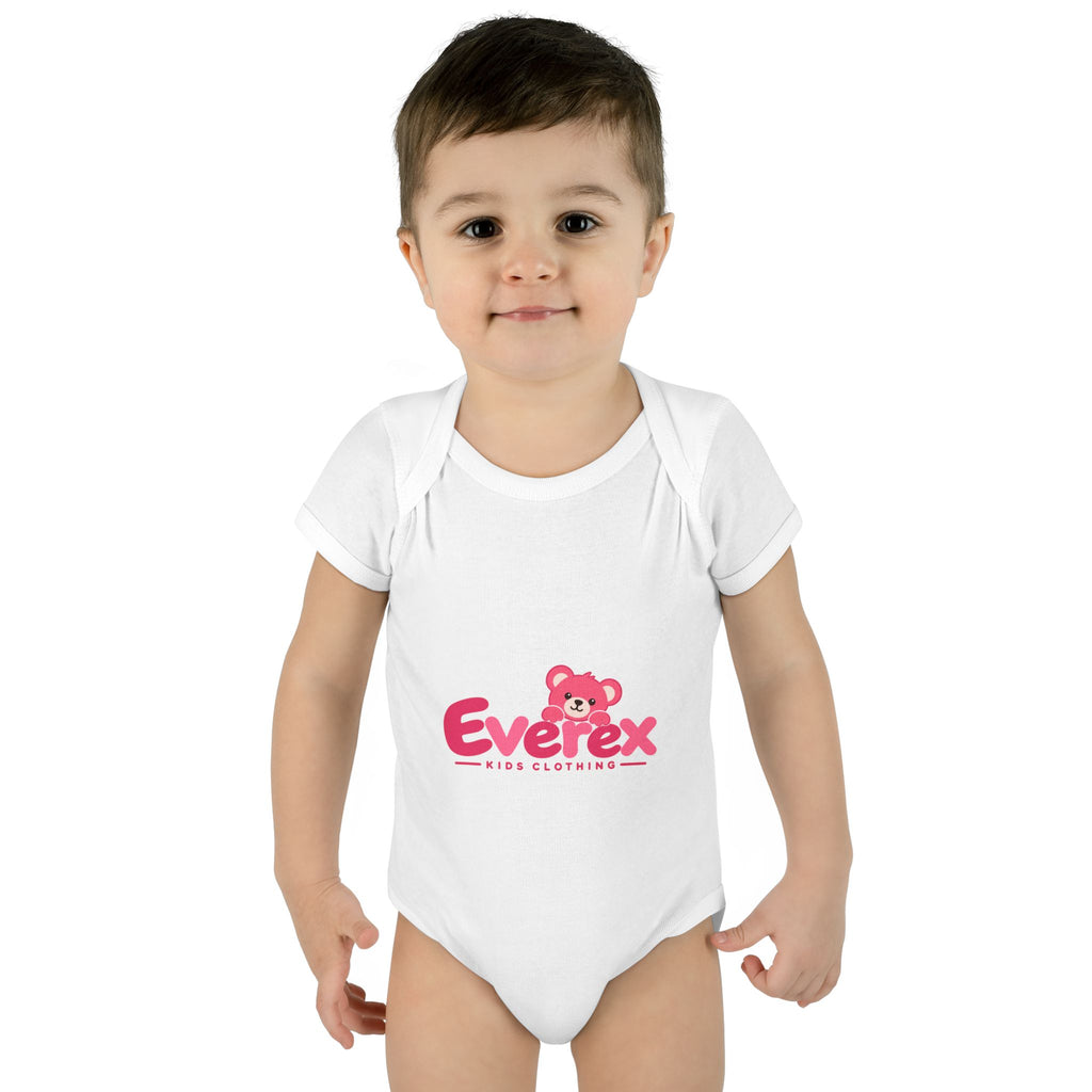 Everex Pink Teddy Infant Bodysuit